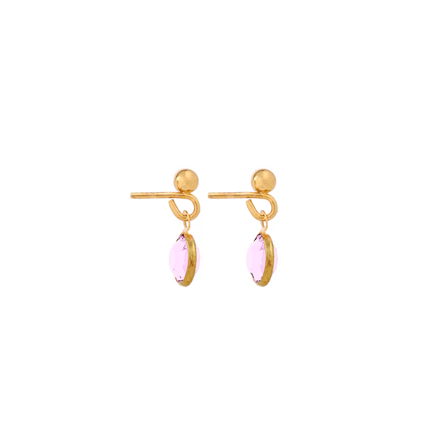 1980s Vintage Light Amethyst Earrings