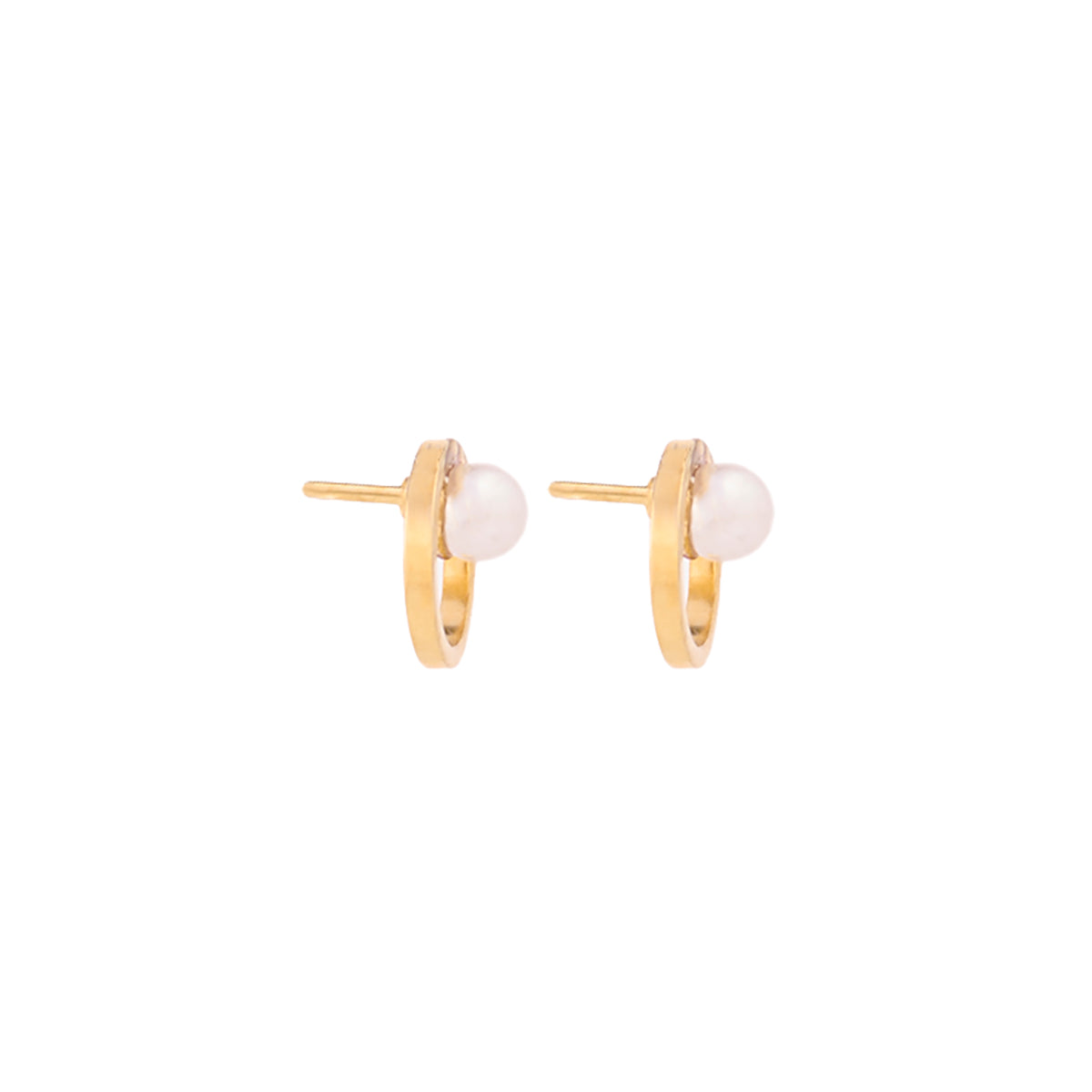 1980s Vintage Faux Pearl Post Earrings