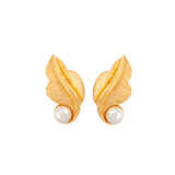 1960s Vintage Trifari Faux Pearl Earring & Necklace Set