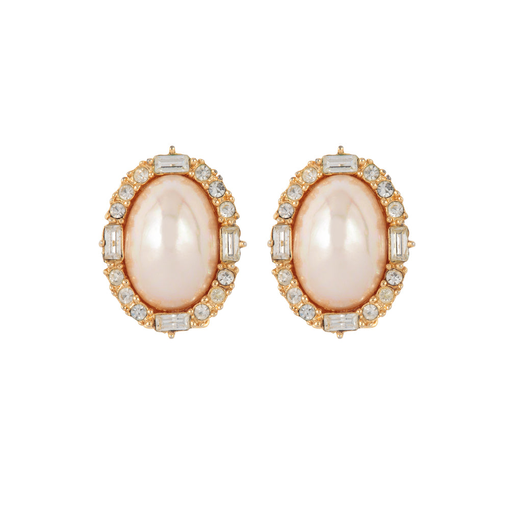 1980s Vintage Christian Dior Necklace and Clip-On Earrings Set