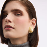 1990s Vintage Faux Pearl Clip-On Earrings