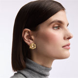 1980s Vintage Faux Pearl Floral Earrings