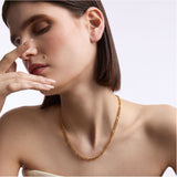 1990s Vintage 22ct Gold Plated Figaro Chain