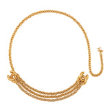 1980s Vintage Chanel Chain Logo Belt
