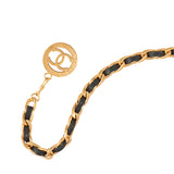1984 Vintage Chanel Black Woven Chain Belt