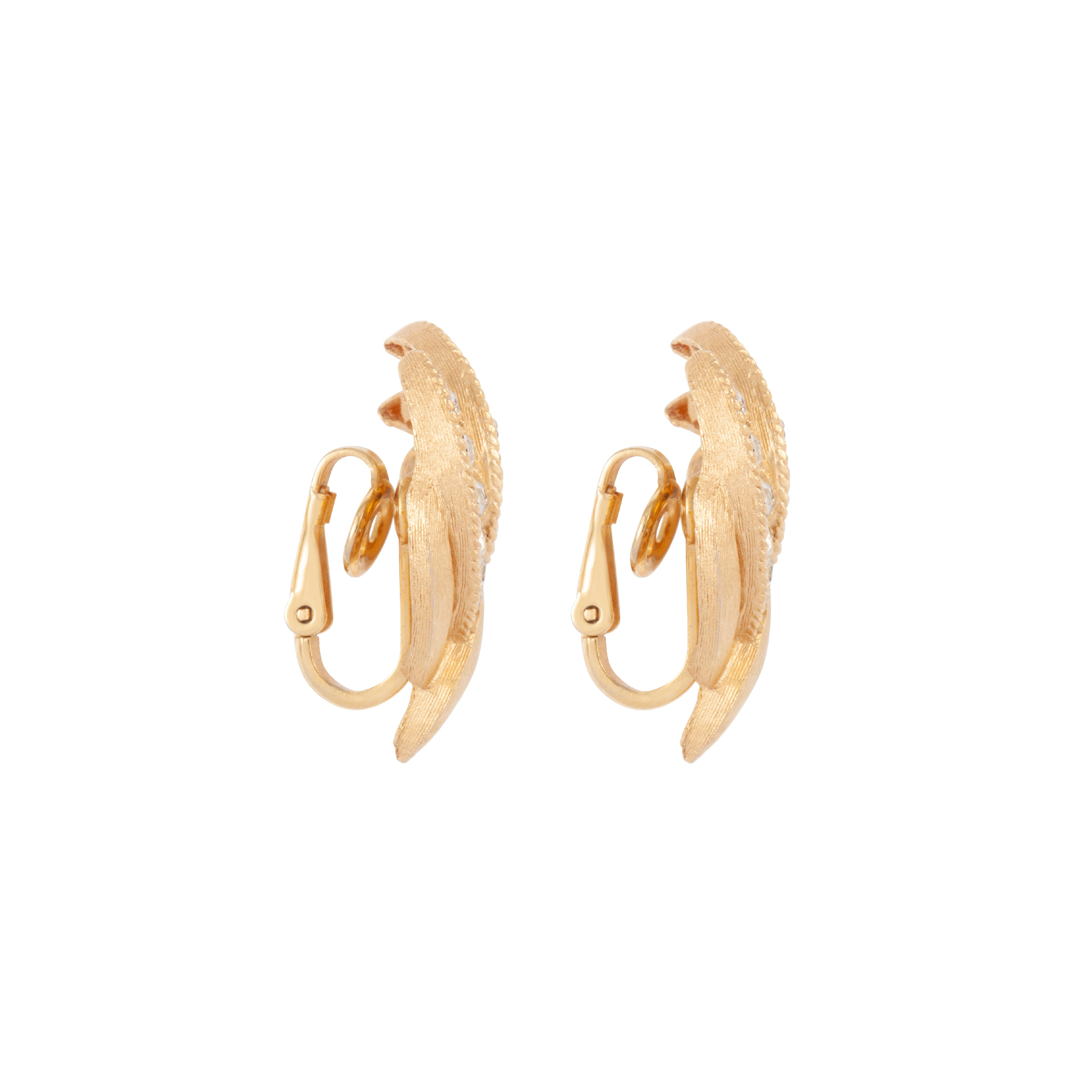 1960s Vintage Trifari Cavalcade Clip-On Earrings