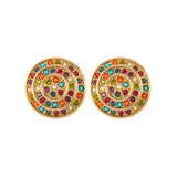 1980s Vintage D'Orlan Round Clip-On Earrings