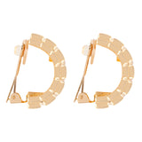 1980s Vintage D'Orlan Demi-Hoop Clip-On Earrings