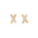 1980s Vintage Nina Ricci Crossover Earrings