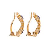 1980s Vintage Dorlan Amethyst Swarovski Clip-On Earrings