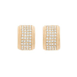 1980s Vintage Christian Dior Demi Hoop Clip-On Earrings
