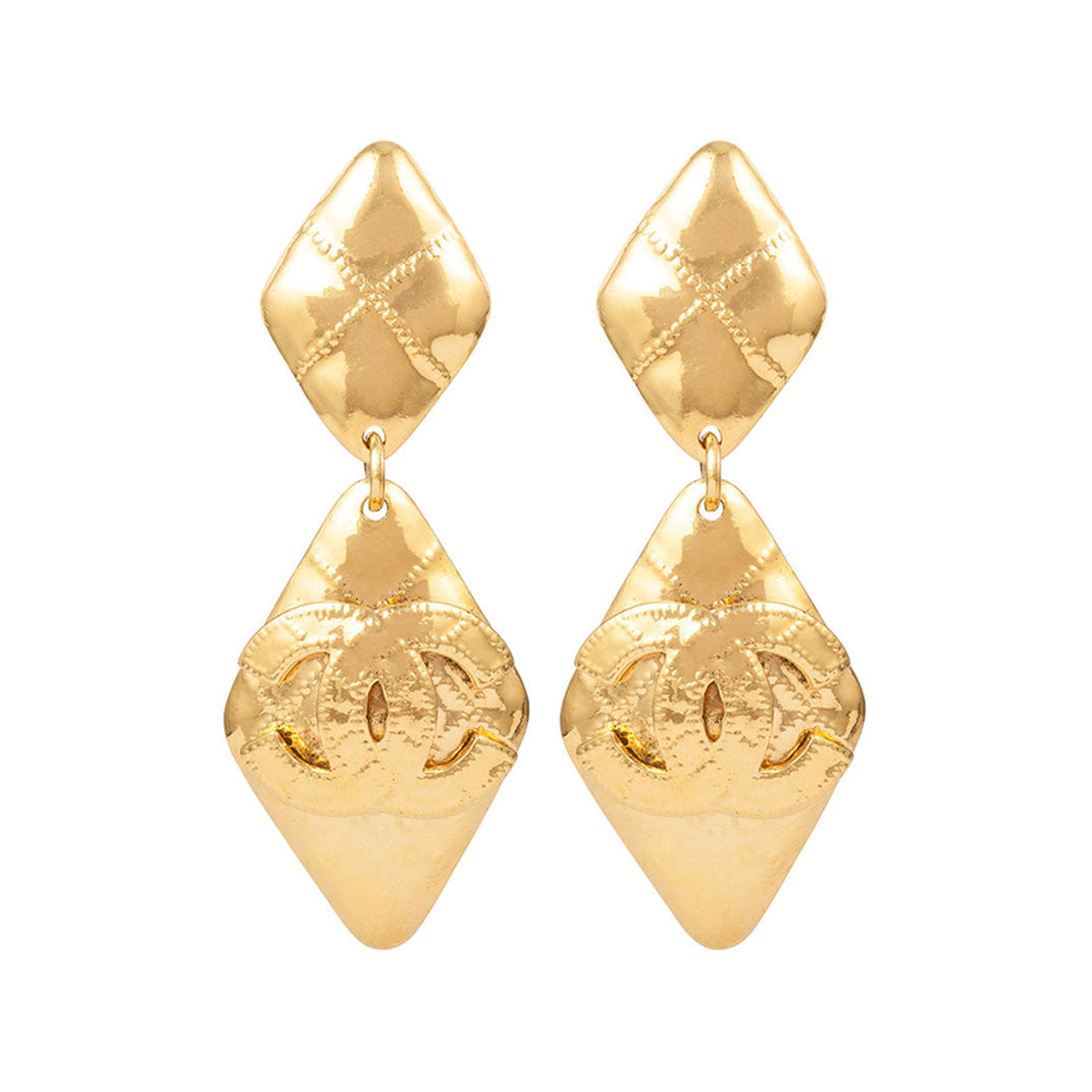 1994 Vintage Chanel Statement Clip-On Earrings