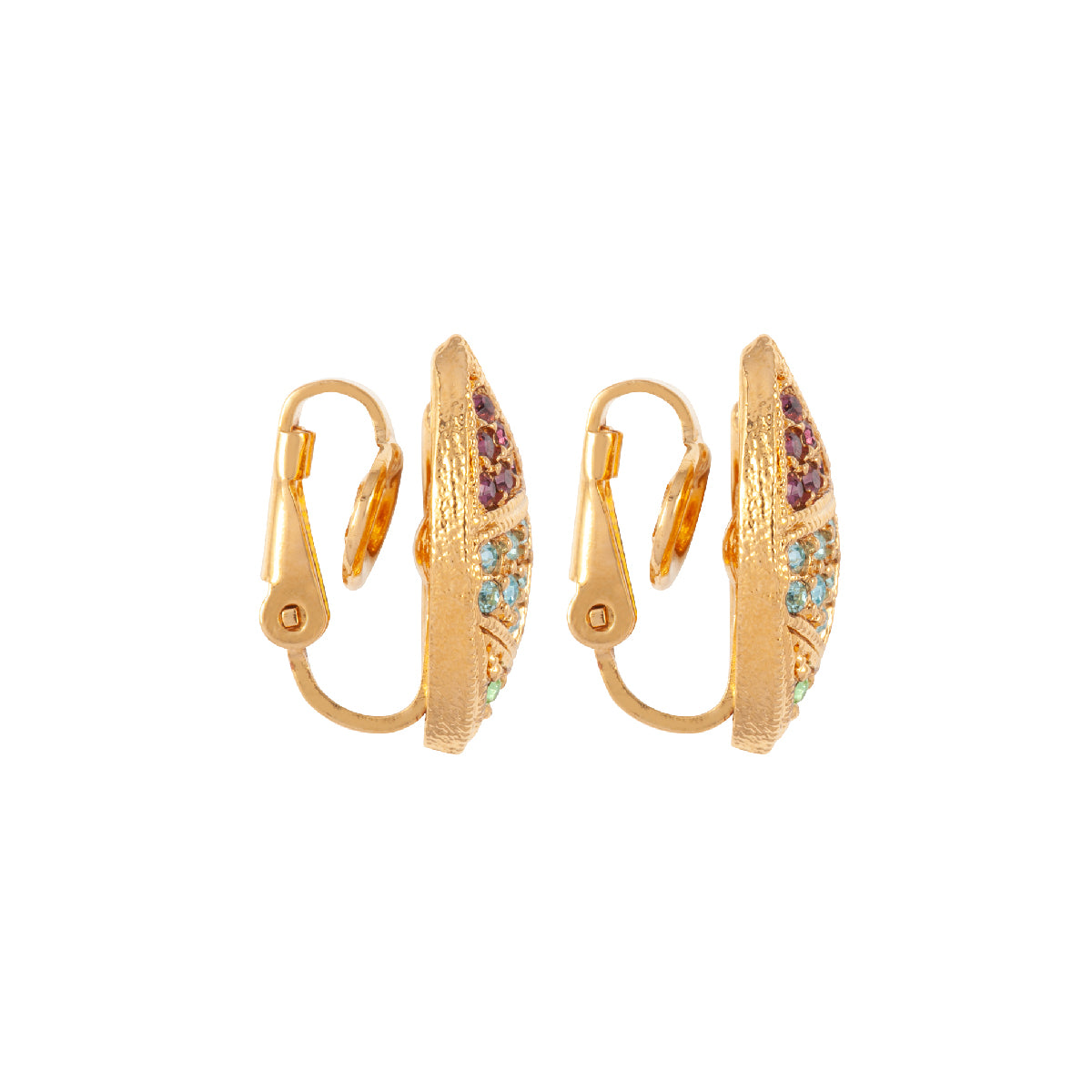 1980s Vintage D Orlan Deco Style Clip-On Earrings