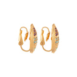 1980s Vintage D Orlan Deco Style Clip-On Earrings