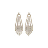 1980s Vintage Deco Style Chandelier Earrings