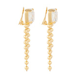 1980s Vintage Beaded Chandelier Clip-On Earrings