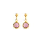 1980s Vintage Light Amethyst Earrings