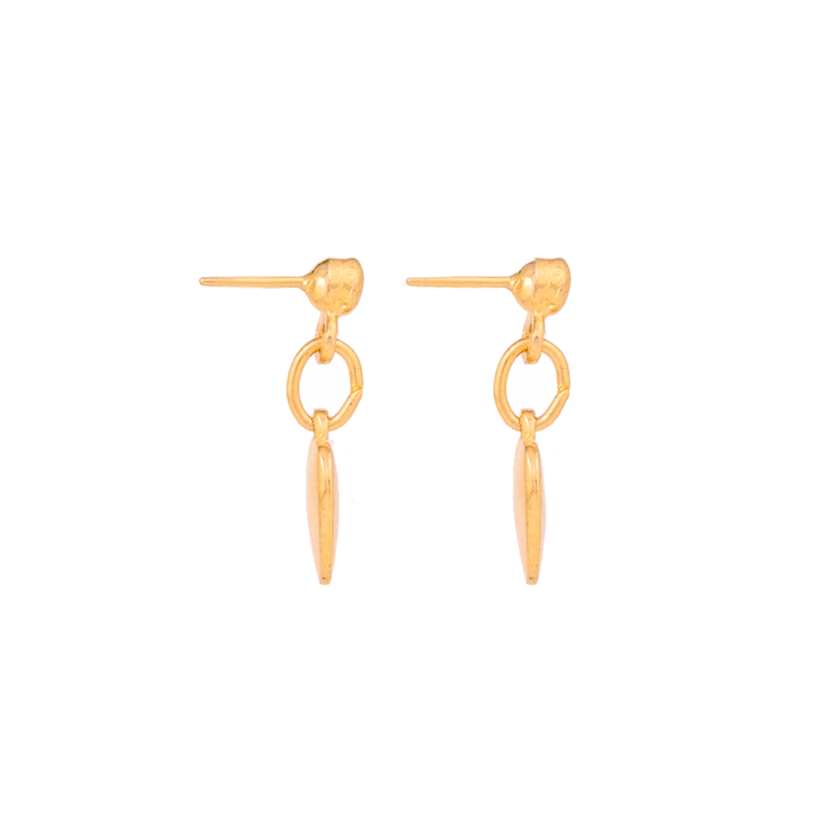 1980s Vintage Heart Drop Earrings