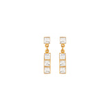 1980s Vintage Crystal Post Earrings
