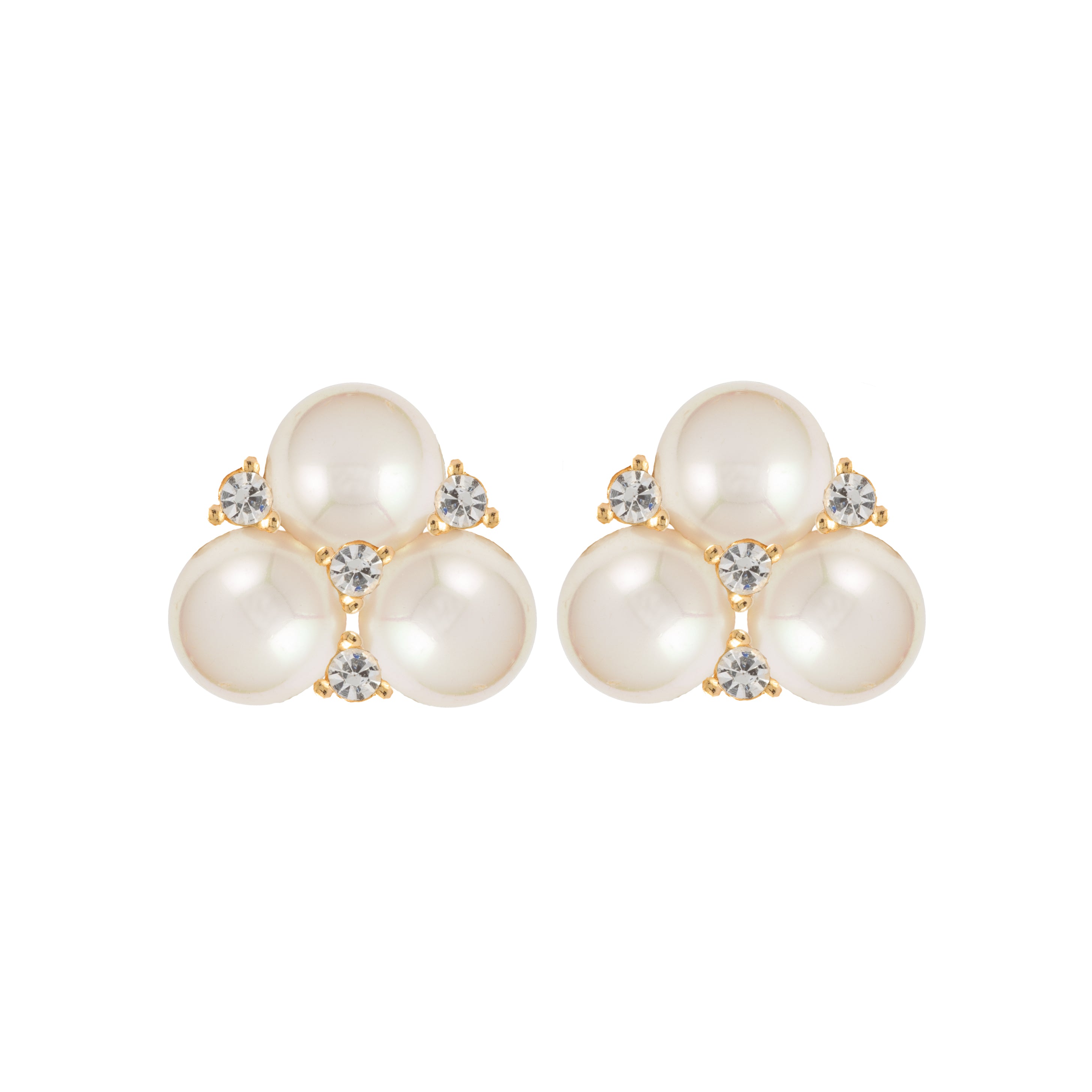1980s Vintage Christian Dior Faux Pearl Clip-On Earrings