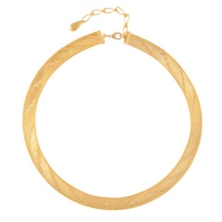 1980s Vintage Textured Collar Necklace