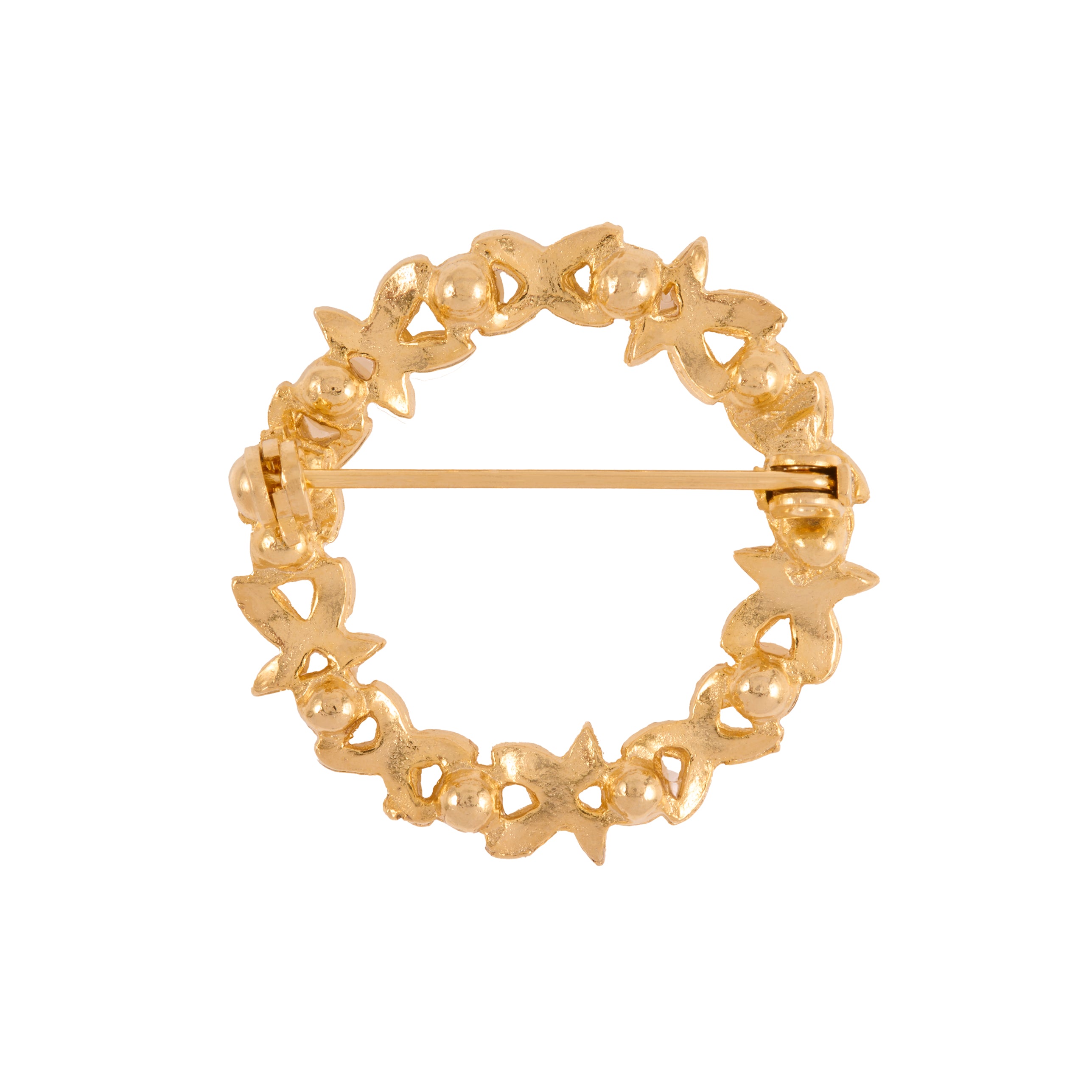 1980s Vintage Wreath Brooch