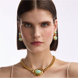 1990s Vintage Elizabeth Taylor Earring and Necklace Set