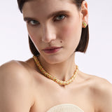 1980s Vintage D'Orlan Pastel Earring and Necklace Set
