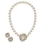 1990s Vintage Kenneth Jay Lane Earring and Necklace Matching Set