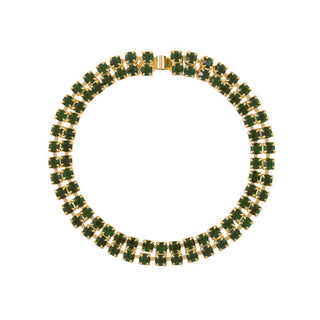1990s Vintage Faux Emerald Bracelet