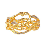 1990s Vintage Elizabeth Taylor Precious Vine Cuff