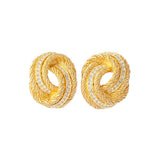 1980s Vintage Christian Dior Knot Clip-On Earrings