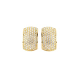 1980s Vintage Christian Dior Swarovski Crystal Clip-On Earrings