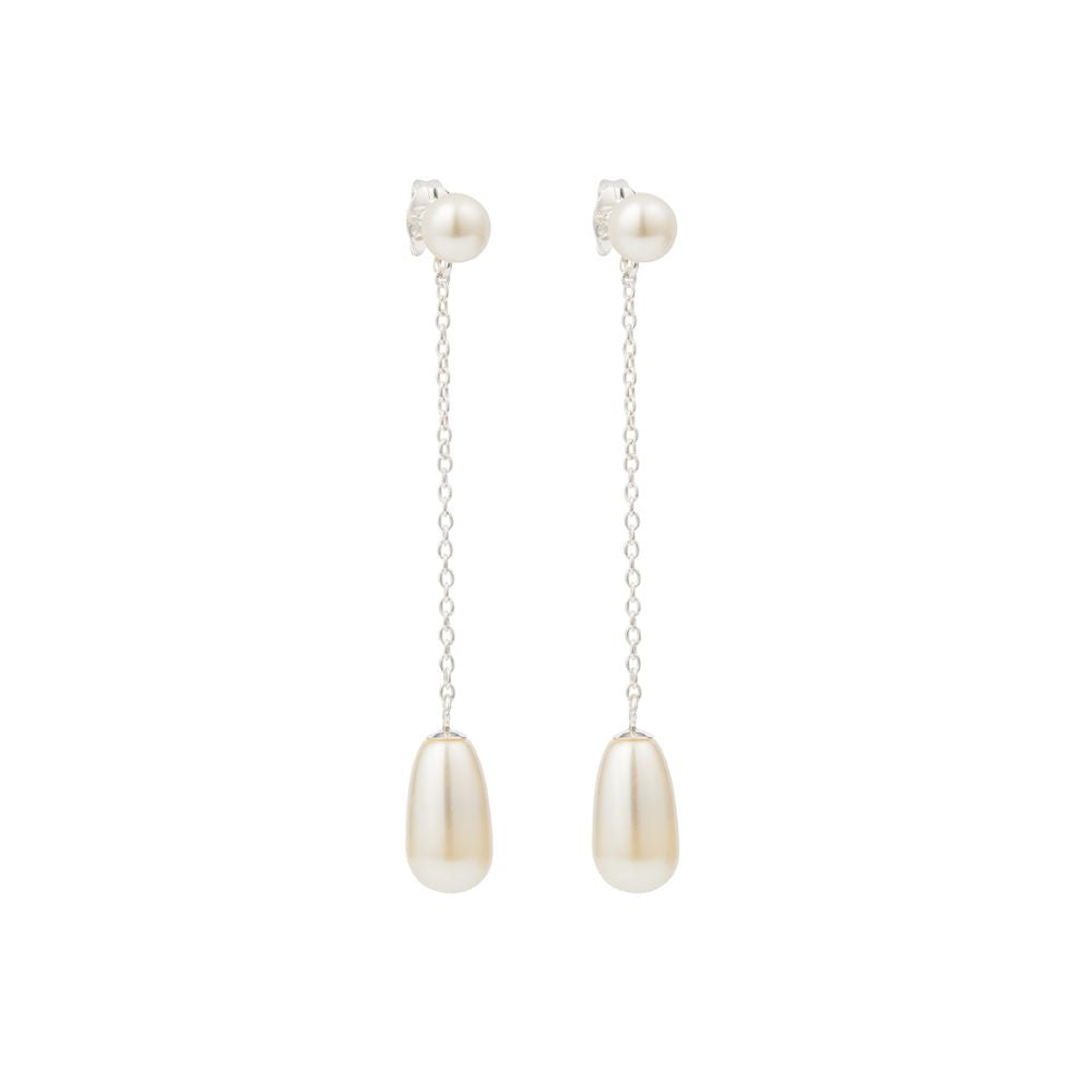 Sterling Silver Earrings with Swarovski Pearls