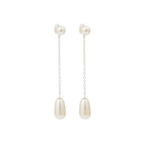 Sterling Silver Earrings with Swarovski Pearls