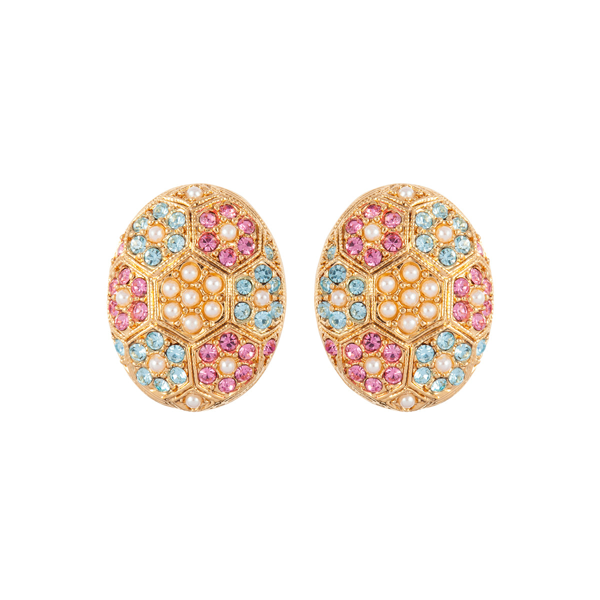 1980s Vintage D'Orlan Pastel Earrings