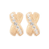 1970s Vintage Christian Dior Criss Cross Clip-On Earrings