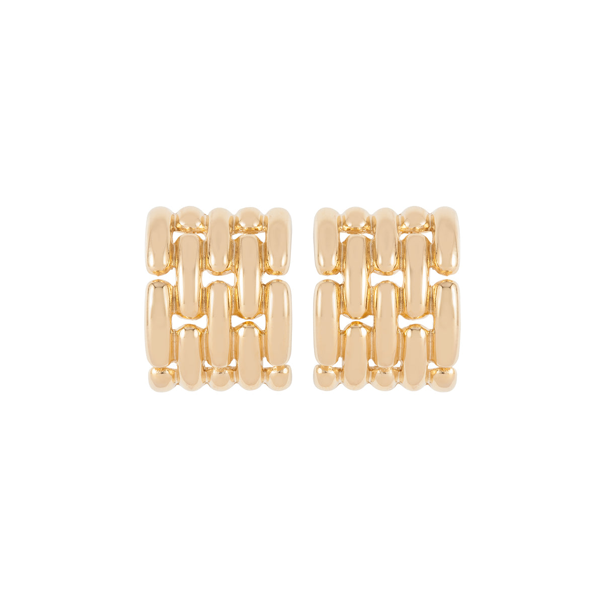 1980s Vintage Givenchy Weave Clip-On Earrings