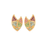 1980s Vintage D Orlan Deco Style Clip-On Earrings