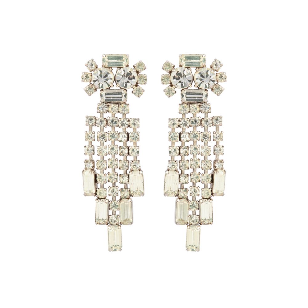 1960s Vintage Chandelier Clip-On Earrings