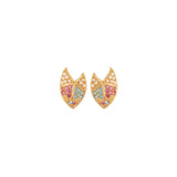 1980s Vintage D'Orlan Pastel Earring and Necklace Set