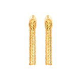 1980s Vintage Chain Clip-On Earrings