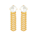 1990s Vintage Chandelier Drops Clip-On Earrings