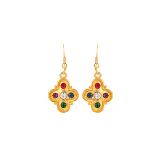 1980s Vintage Byzantine Earrings