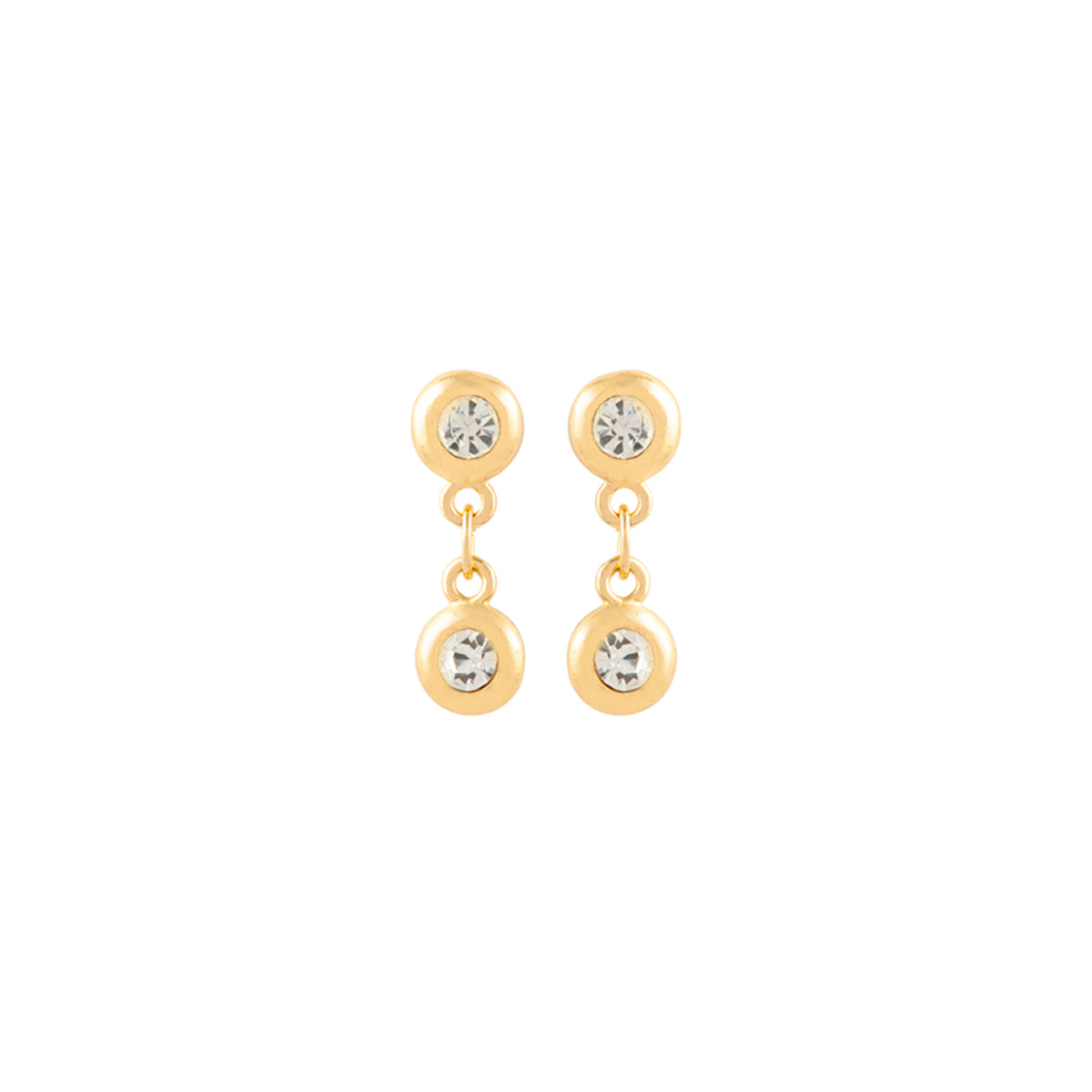 1990s Vintage Crystal Drop Earrings
