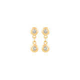 1990s Vintage Crystal Drop Earrings