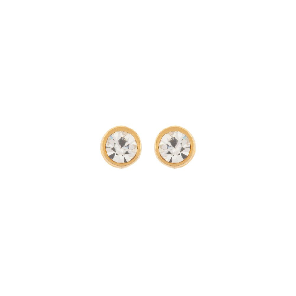 1980s Vintage Clear Crystal Earrings