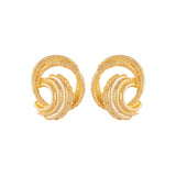 1980s Vintage Stylised Clip-On Earrings