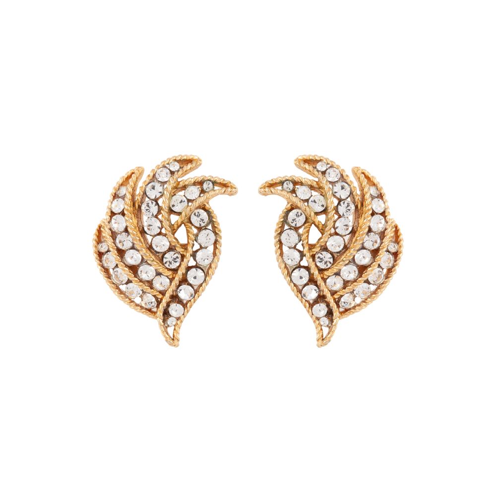 1960s Vintage Trifari Cavalcade Clip-On Earrings