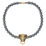 1980s Vintage Kenneth Jay Lane Panther Necklace